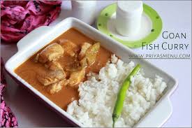 Goan fish curry, a typical dish in southern india, is made with coconut, chile peppers, and kokum fruit in this quick and easy meal to serve with rice. Priya S Menu Yum Yum Yummy Food For Food Lovers Goan Fish Curry