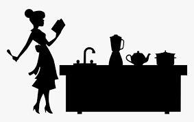 Hand drawn commercial brown pastry chef silhouette baking shop menu. Kitchen Woman Silhouette Chef Book Lady Cooking Recipe Hd Png Download Transparent Png Image Pngitem