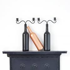 Diy gray ribbon bridal belt. Diy Wine Bottle Candle Holder Craftgawker