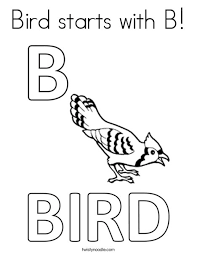 The australian pelican has the longest bill of any bird in the world. Bird Starts With B Coloring Page Twisty Noodle