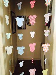 Baby Shower Decoration Welcome Home Baby Decoration Onesie Garlands Boy Girl Or Unisex Opti Diy Baby Shower Decorations Baby Shower Diy Baby Shower Deco