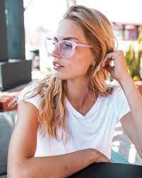 Daisy Women Cat Eye Blue Light Blocking Computer Glasses Glasses Light Blue Women