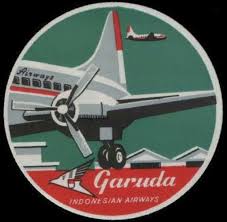 Luggage Label Indonesia Poster Ilustrasi