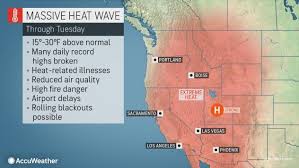 A phenomenon known as a heat dome. Heat Dome Sweltering Western Us With Days Of Record High Temperatures Accuweather