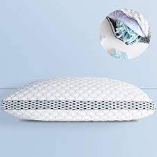 Lianlam Memory Foam Pillow For Sleeping Shredded Bed Bamboo Pillow With Adjustable Luxury Loft Hypoallergenic Home Pillow Washable Removable Derived Rayon Zip Cover Standard Pricepulse