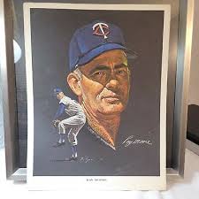 1963 Minnesota Twins Ray Moore Western Oil Nicholas Volpe Portrait