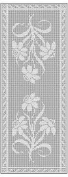 Filet Crochet Table Runner Free Chart Pattern