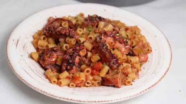 Octopus with Pasta