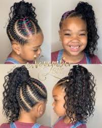 Braids For Kids 100 Back To School Braided Hairstyles For Kids In 2020 In 2020 Feed In Ponytail Hair Styles Lil Girl Hairstyles