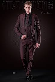 Black And Maroon Tuxedo Burgundy Tuxedo With Micro Patterns And Black Trims Prom Suits Burgundy Tuxedo Grad Suits