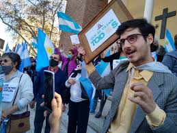 Y el camino para salir adelante. Partido Libertario Genero Disturbios Durante La Marcha Fm Cosmos