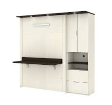Maybe you would like to learn more about one of these? Bestar Lumina 2 Piece Full Wall Bed With Desk And Storage Unit In White Chocolate Dark Chocolate Officesupply Com