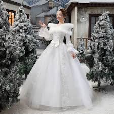 2014 Wedding Long Sleeve Winter Fur Collar Thickening Winter Wedding Dress Robemariage D Hiver Fur Wedding Dress Winter Wedding Dress Fur Winter Wedding Gowns