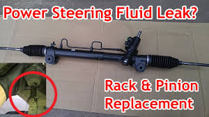 Toyota Lexus Rack And Pinion Replacement Power Steering Fluid Leak Youtube
