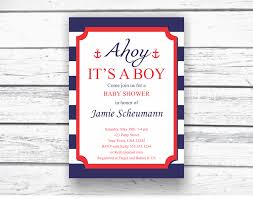 Planning a baby shower starts with a simple question: Printable Nautical Baby Shower Invitation Diy Editable Invitation Celebrating Together