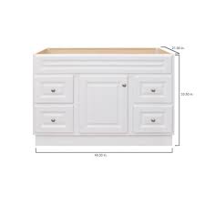 Learn how to replace your vanity light for a quick and easy upgrade to your bathroom. Glacier Bay Hampton 48 In W X 21 In D X 33 5 In H Bathroom Vanity Cabinet Only In White Hwh48dy The Home Depot