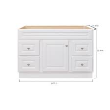 It gives a rustic, industrial look with a light that shine out of the shade. Glacier Bay Hampton 48 In W X 21 In D X 33 5 In H Bathroom Vanity Cabinet Only In White Hwh48dy The Home Depot