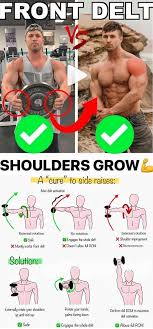 программа тренировок с гантелями дома для набора мышечной массы Front Shoulder Grow Workout Guide Shoulder Workout Fun Workouts