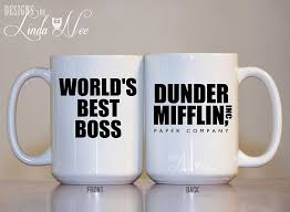 The Office Tv Show Mug Dunder Mifflin Paper Company Etsy Best Boss Mug Worlds Best Boss Dunder Mifflin