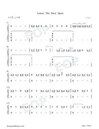 Let it go, let it go 6 3 3 3 3 4# 5 can't hold it back anymore 3 4# 5 2 7 6 let it go, let it go 5 6 7 1′ 7 6 5 turn my back and s6 m the door. Leave The Door Open Free Piano Sheet Music Piano Chords