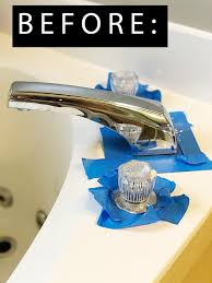 Diy Faucet Transformation For Under 15 How To Paint A Bathtub Filler