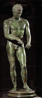 Lessingimages Com Athlete With Strigilis A Scraper To Clean The Roman Statue Roman Sculpture Statue