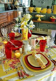 My Colors Kitchen Table Settings Kitchen Table Centerpiece Yellow Kitchen Decor