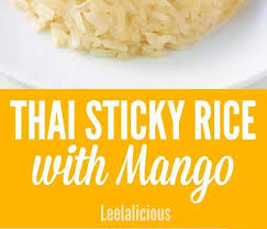 This Mango Sticky Rice Recipe Is A Popular Thai Dessert Made From Glutinous Rice And Coconut Milk Served With Sweet Mango This Delicious Treat Is Gluten Free Sticky Rice Recipes
