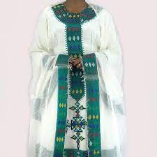 Wuberest ethiopian traditional dress $363.00. Traditional Ethiopian Habesha Dress Handmade Embroidered Etsy Ethiopian Dress Shop Summer Dresses Habesha Dress