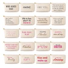 These Little Cases Have The Cutest Sayings Use It As A Pencil Case A Makeup Bag Or Anything Your Heart D Cute Pencil Pouches Diy Pouch No Zipper Zipper Bags