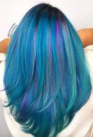 The most common purple and blue hair material is cotton. 65 Iridescent Blue Hair Color Shades Blue Hair Dye Tips Glowsly