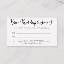 Aside from reminder cards being helpful on keeping appointment on track, these can. Your Next Appointment Reminder Script Zazzle Com Appointment Cards Reminder Appointments