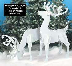 All Christmas Large White Reindeer Wood Patterns Christmas Yard Art Christmas Wood White Reindeer