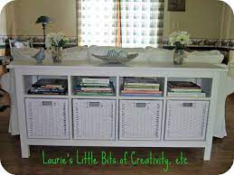 Study and easy to makeverified buyersturdy and stylish and elegantliza slovely bedside or side table. Ikea Hemnes Sofa Table For Behind Couch Would Get The Black Brown Color And Natural Baskets Instead Of White Decoracion De Unas Casas