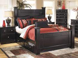 Shay 2pc Bedroom Set W Queen Poster Storage Bed B271 92 B271 Qbs In 2021 Black Bedroom Furniture Ashley Furniture Bedroom Set
