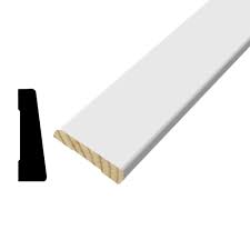Woodjoint method with interlocking fingers glued together. Alexandria Moulding Wm 324 11 16 In X 2 1 4 In X 96 In Wood Primed Finger Jointed Casing Wm324 93096c The Home Depot Window Unit Finger Joint Things To Sell