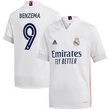 Retrouvez également le maillot équipe. Nouveau Maillot Real Madrid Domicile 2020 2021 Maillot De Foot 9 Karim Benzema Pas Cher Homme Blanc Cdiscount Sport