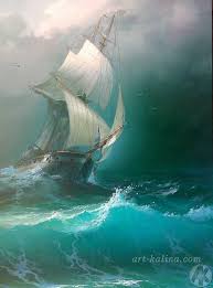 Epingle Par Ekasit Jirattikanon Sur Fine Art En 2021 Peinture Bateau Peinture De Voilier Bateau