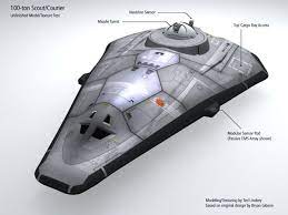Traveller Scout Ship Best Iteration I Ve Seen Of This Classic Sci Fi Rpg Vessel From My Youth Traveller Rpg Sci Fi Ships Spaceship Concept