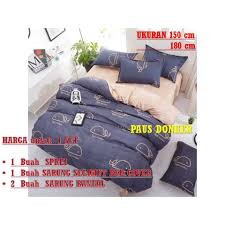 Harga grosir (min 3 pcs) single full : 1set Sprei Sarung Bedcover Duvet Cover Set Sarung Kasur Shopee Indonesia