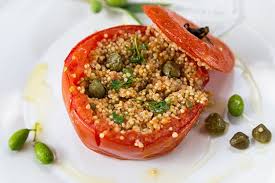 I have to admit i don't make lunch for work very often. Mediterranean Quinoa Stuffed Baked Tomatoes