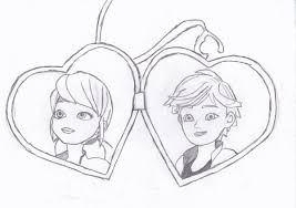 I totally didn't follow the reference here sorry first post. Dessin Medaillon Marinette Et Adrien Blog De Magie Miraculous