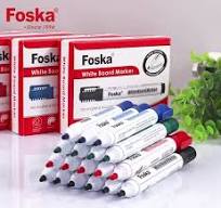 Foska High Quality 3 Colors Smooth Ink Durable Easy Dry Wipe White Board  Marker Pen Set for School Office Supplies