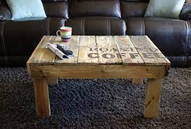 All you need is some old wooden pallets, a little bit of time, and perhaps some paint if you are feeling specially imaginative. Coffee Table Made From Wood Pallets Craftfoxes