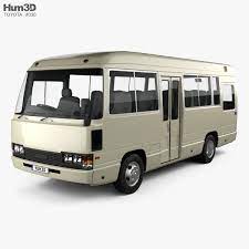 3d model of toyota coaster bus 1983 based on a real object created according to the original dimensions available in various 3d formats toyota 3d model bus