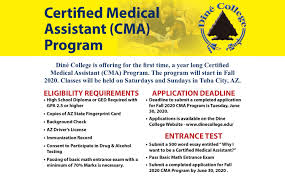 We did not find results for: News Release Dine College Introduces Timely Certified Medical Assistant Program Dine College