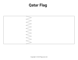The national flag of qatar is in the ratio of 11:28. Free Qatar Flag Coloring Page