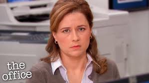 Pam Hits Michael