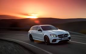 Download Wallpapers Mercedes Amg E63 Estate 4k 2017 Cars 4matic New E63 Sunset Mercedes Besthqwallpapers Com Best Wagons Mercedes Amg Mercedes Benz Diesel