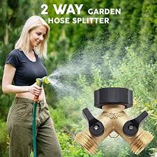 Brass small snap coupler with fitting provides a quick, easy connection for a hose and outside faucet. Orange Heavy Duty Metal Faucet Attachment Leak Resistant Threading With Shut Off Valves Dbr Tech 4 Way Garden Hose Splitter For Outdoor Lawn And Gardening Hoses Patio Lawn Garden Gardening Urbytus Com